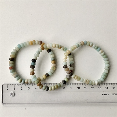 Amazonit Armbånd Perler 19 cm